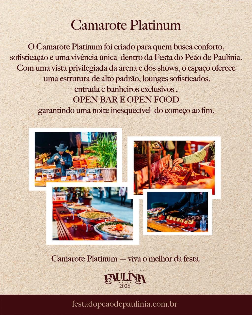 camarote platinum festa do peao rodeio de paulinia 2026