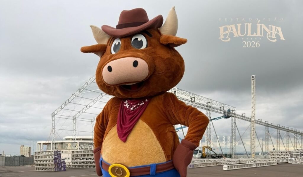 brutinho mascote festa do peao de paulinia 2026
