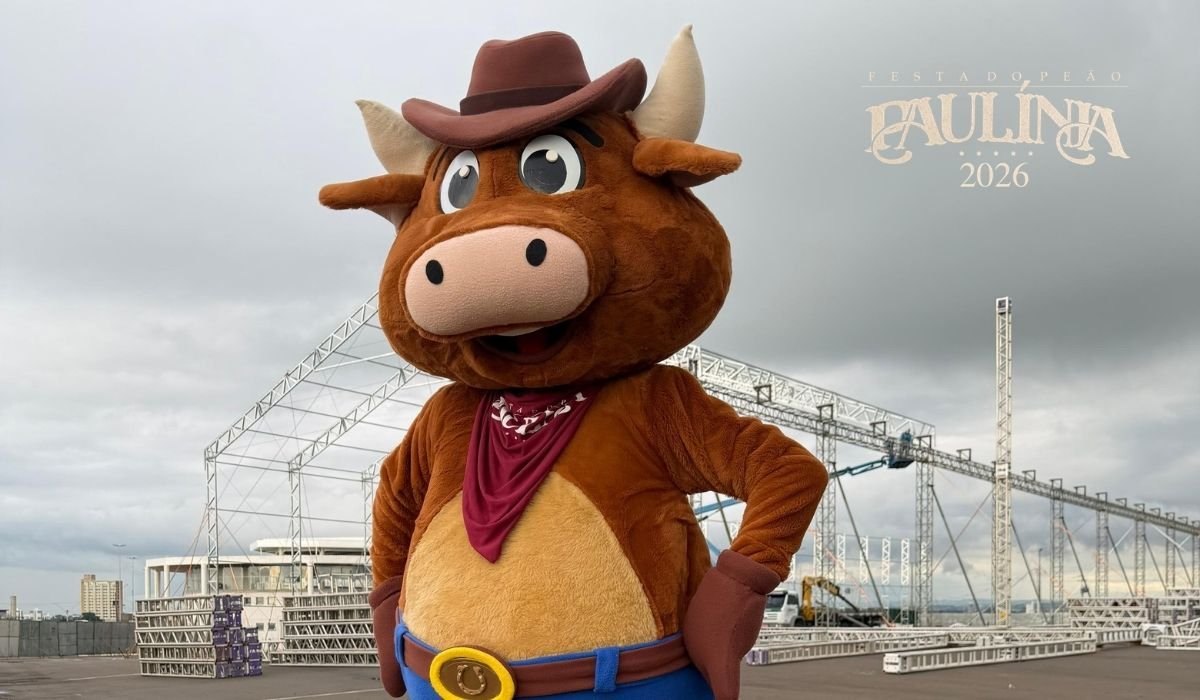 brutinho mascote festa do peao de paulinia 2026