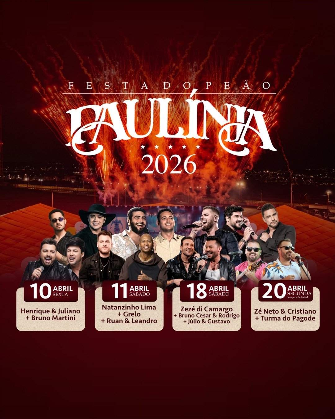 festa do peao de paulinia 2026 shows - mobile